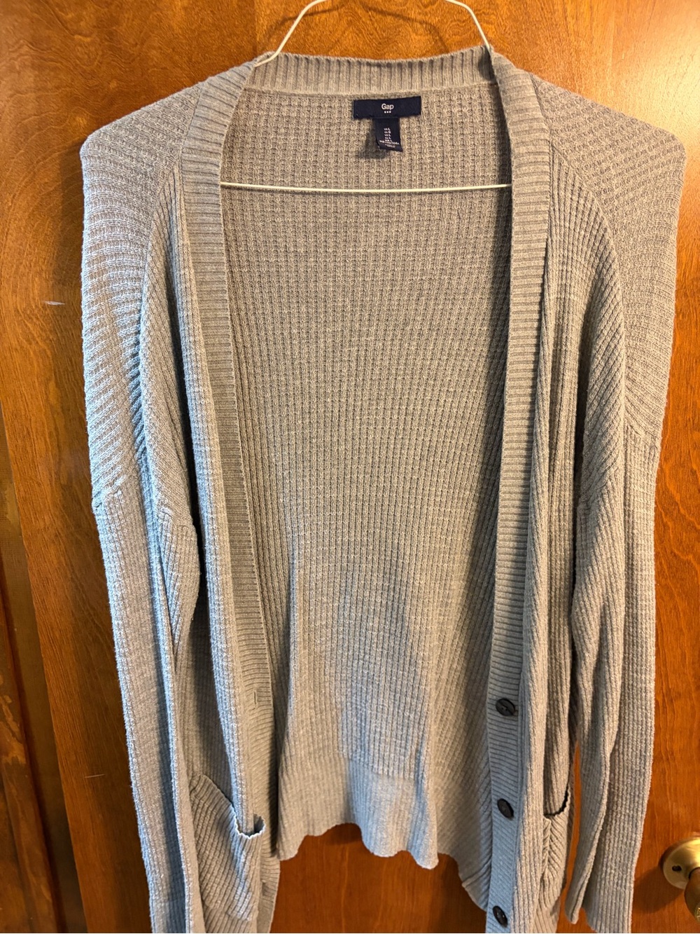 GAP Light Gray Women’s Open-Front Cardigan